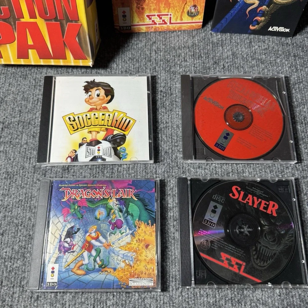 Panasonic 3DO Action Pak‎ Dragon's Lair, AD&D Slayer, GEXW/ Manuals * Nice Shape